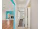 Hallway view of living room and foyer, showing the open and airy floor plan at 736 Hunt Dr, Lake Wales, FL 33853