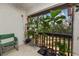 Cozy balcony with lush plants and outdoor seating, perfect for relaxing at 141 Fernery Rd # C-6, Lakeland, FL 33809