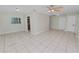 Open floor plan featuring tile floors and lots of natural light at 2330 Creek Side Dr, Lakeland, FL 33811