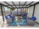 The perfect screened-in patio space for entertaining or relaxing outdoors at 327 Corona Del Mar St, Lakeland, FL 33809
