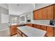 This beautiful kitchen features stylish granite countertops and stainless steel appliances at 3978 Viamonte Ln, Lakeland, FL 33810