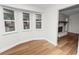 Bright dining area with a view of the pool and wood flooring at 4550 Old Colony Rd, Mulberry, FL 33860