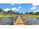 Lake view from end of pier to home at 5418 Cooper Ln, Fort Meade, FL 33841