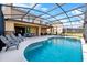 Inviting screened-in swimming pool and spa area, great for relaxing or entertaining guests at 6160 Broad Oak Dr, Davenport, FL 33837