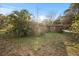 Backyard view of a single-story home featuring lush landscaping and an inviting outdoor space at 2714 Golfview St, Lakeland, FL 33801