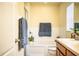 Well-lit bathroom featuring a shower, bath, and towels, enhanced by natural light at 3882 Rollingsford Cir, Lakeland, FL 33810