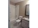 Bathroom featuring a tiled shower and vanity with sink at 406 Fox Lake Dr, Lakeland, FL 33809