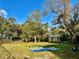 Spacious backyard with mature trees, offering ample space for activities at 5422 Oakway Dr, Lakeland, FL 33805