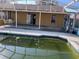 This is the pool view from the back yard of the property at 6528 Shepherd Oaks Pass, Lakeland, FL 33811