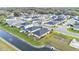 Aerial view of a residential neighborhood with backyard ponds at 7187 Cruz Ct, Lakeland, FL 33813