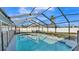 Relaxing screened-in pool with clear water and covered seating area, perfect for outdoor enjoyment at 7321 Gunstock Dr, Lakeland, FL 33809