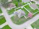 Aerial view of the property showcasing its well-manicured lawn, fenced backyard and neighborhood at 8350 Split Creek Cir, Lakeland, FL 33809