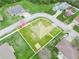 Aerial view of the property with defined boundary lines in a suburban neighborhood at 8350 Split Creek Cir, Lakeland, FL 33809