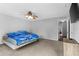Spacious bedroom with ceiling fan, carpet floors, neutral paint and lots of natural light at 1526 Country Chase St, Lakeland, FL 33810