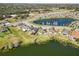 Desirable community with well-kept homes bordering a tranquil lake and lush landscaping at 2443 Torrens Dr, Lakeland, FL 33805