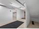 Large garage with overhead lighting and storage space at 246 Laynewade Rd, Polk City, FL 33868