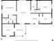 Detailed floor plan showcasing the layout of the home with labelled rooms and dimensions at 3158 Pebble Bend Dr, Lakeland, FL 33810