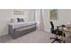 Bright bedroom featuring a daybed with trundle, a desk, neutral carpet, and lots of natural light at 421 Chayne Pl, St Cloud, FL 34771