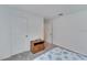 Bedroom with closet, wooden cabinet, and a bed with a beach themed cover at 6296 Dolostone Dr, Lakeland, FL 33811