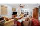 Spacious living room with comfortable seating, hardwood floors, and lots of light at 631 W Park St, Lakeland, FL 33803