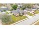 Aerial view of a beautiful single-Gathering house in a residential neighborhood at 6987 Heatherbrook Dr, Lakeland, FL 33809