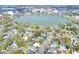 Aerial view of property highlighting location near a body of water and city center at 810 Orange Park Ave, Lakeland, FL 33801