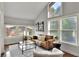 Spacious living room with plentiful natural light, stylish furniture, and hardwood floors at 810 Orange Park Ave, Lakeland, FL 33801