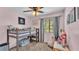 Comfortable bedroom with a bunk bed, perfect for children at 111 Klein Ct, Lakeland, FL 33813