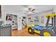 Unique bedroom with closet, ceiling fan, and stylish decor for  at 2330 Peterson Rd, Lakeland, FL 33812