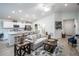 Bright, open living space flows into the modern kitchen creating ideal space for relaxation and entertainment at 1794 Daystar Dr, Haines City, FL 33844