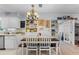Dining area with an elegant chandelier and stylish furnishings at 2020 Indian Trl, Lakeland, FL 33813