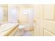 Bathroom featuring a shower-tub combo and vanity with sink at 2613 Sundance Cir, Mulberry, FL 33860