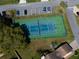 Aerial view of a community tennis court, offering recreational amenities at 4315 Larrys Lagoon, Winter Haven, FL 33884