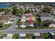 Aerial view of home showcasing its location within a quiet residential neighborhood at 4315 Larrys Lagoon, Winter Haven, FL 33884