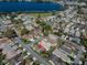 Aerial view of the home's location within a lakeside community at 4315 Larrys Lagoon, Winter Haven, FL 33884