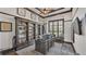 Home office featuring custom built-ins, a large desk and natural light at 5676 Case Ln, Lakeland, FL 33813