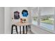 Dining nook featuring a marble top table and natural light from the adjacent window at 723 W Patterson St, Lakeland, FL 33803