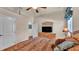 Comfortable bedroom with carpet, tv and private bathroom at 9216 Tom Moore Rd, Lakeland, FL 33810