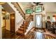 Welcoming entryway with a staircase and stylish flooring at 1842 Pinnacle Dr, Lakeland, FL 33813