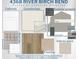 Selections of designer home colors for the Parker model, including cabinets, flooring, and exterior scheme at 4368 River Birch Bnd, Lakeland, FL 33811