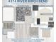 Selection of designer finishes including cabinets, countertops, flooring, and paint colors for a customizable home at 4374 River Birch Bnd, Lakeland, FL 33811