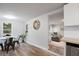 Open-concept dining area adjacent to the living room and kitchen at 1115 S Virginia Ave, Bartow, FL 33830