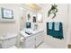 Cozy bathroom features decorative accents at 1134 Waterfall Ln # 66, Lakeland, FL 33803