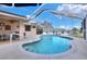 Stunning screened-in pool, ideal for relaxation, with a covered patio area at 2597 Highlands Vue Pkwy, Lakeland, FL 33812