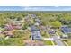 Wide aerial view of homes in a suburban neighborhood surrounded by trees and greenery on a sunny day at 4059 The Fenway, Mulberry, FL 33860