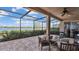 Outdoor patio showcases lovely views and comfortable seating at 4512 Brookshire Pl, Lake Wales, FL 33898