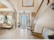 Grand foyer showcasing soaring ceilings, elegant decor, and a staircase, creating a luxurious entrance at 6515 Eagle View Loop, Lakeland, FL 33813