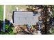 Aerial view of a home showing the roof and surrounding landscaping at 6525 Glen Meadow Dr, Lakeland, FL 33810