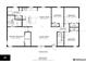 Detailed floor plan showcasing the layout of the home, including bedrooms, bathrooms, and living spaces at 6525 Glen Meadow Dr, Lakeland, FL 33810