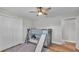 The bedroom offers a bunk bed with a slide, a ceiling fan, and a closet at 1535 Walker Rd, Lakeland, FL 33810